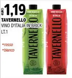 Big Food Vino d'Italia in brick Tavernello offerta