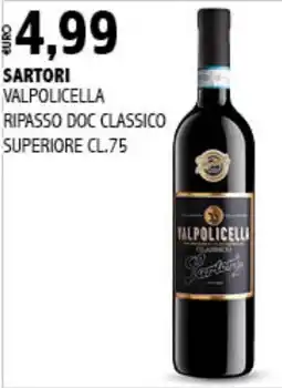 Big Food Sartori Valpolicella Ripasso Doc Classico offerta