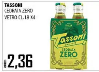 Big Food Tassoni Cedrata Zero offerta