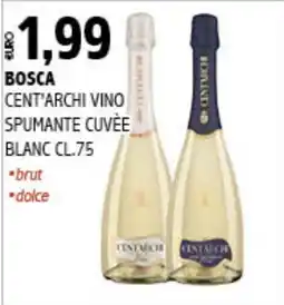 Big Food Bosca Cent'archi vino spumante cuvée blanc offerta