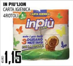 Big Food Carta igienica inpiù lion offerta