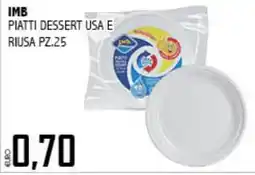 Big Food Piatti dessert usa e riusa offerta