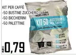 Big Food Kit 50 accessori per caffè con zucchero classico offerta