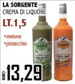 Big Food La Sorgente crema di liquore offerta