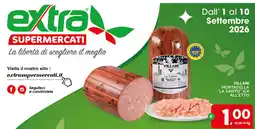 Extra Supermercati Villani Mortadella "La Santo" IGP offerta