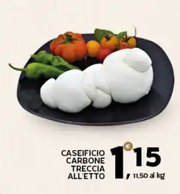 Extra Supermercati Caseificio Carbon Treccia offerta