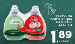 Extra Supermercati LeviSSima acqua naturale offerta