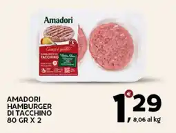 Extra Supermercati Amadori hamburger di tacchino offerta