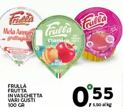 Extra Supermercati Frullà frutta in vaschetta vari gusti offerta