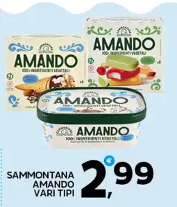Extra Supermercati Sammontana Amando vari tipi offerta