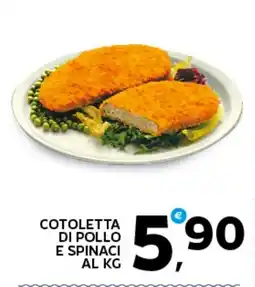 Extra Supermercati Cotoletta di pollo e spinaci offerta