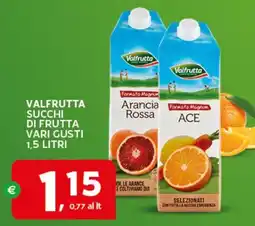 Extra Supermercati Valfrutta succhi di frutta offerta