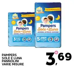 Extra Supermercati Pampers Sole e Luna pannolini offerta
