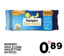 Extra Supermercati Pampers Sole e Luna salviettine offerta