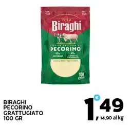 Extra Supermercati Biraghi pecorino grattugiato offerta