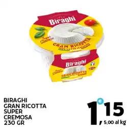Extra Supermercati Biraghi gran ricotta super cremosa offerta