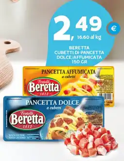 Extra Supermercati Pancetta dolce a cubetti Beretta offerta