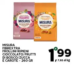 Extra Supermercati Misura fibrextra frollini ripieni offerta