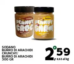 Extra Supermercati Sodano burro di arachidi crunchy offerta