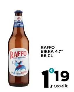 Extra Supermercati Raffo birra originale offerta