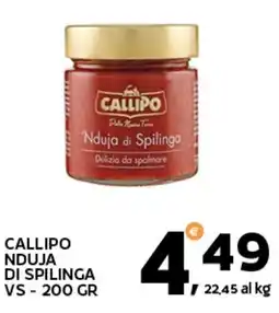 Extra Supermercati Callipo Nduja di Spilinga offerta