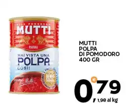 Extra Supermercati Mutti polpa di pomodoro offerta