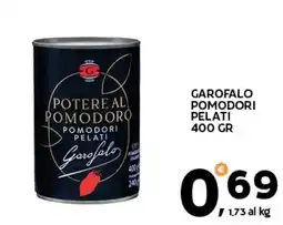 Extra Supermercati Potere al pomodoro pomodori pelati Garofalo offerta