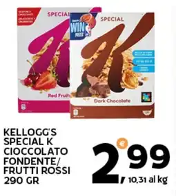 Extra Supermercati Kellogg's Special K Cioccolato Fondente/Frutti Rossi offerta