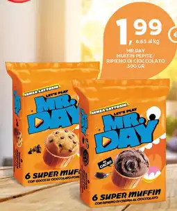 Extra Supermercati Mr. Day muffin pepite/ripieno di cioccolato offerta