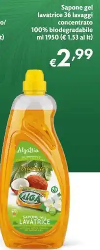 Eurospesa AlgaBio Sapone gel lavatrice offerta