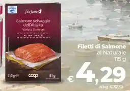 Ipercoop Radenza Filetti di Salmone al Naturale offerta