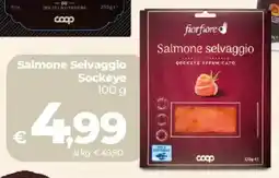 Ipercoop Radenza Salmone selvaggio Sockeye offerta