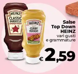 Ipercoop Radenza Heinz Salse Top Down offerta