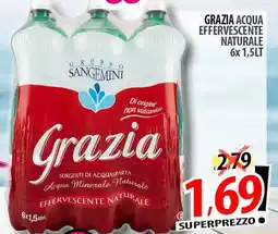 Il Genio Supermercato Grazia acqua effervescente naturale offerta