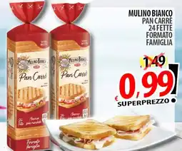 Il Genio Supermercato Mulino Bianco Pan Carrè offerta