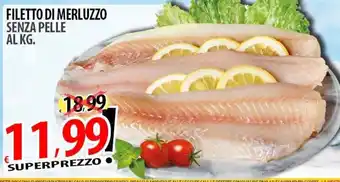 Filetto di merluzzo senza pelle