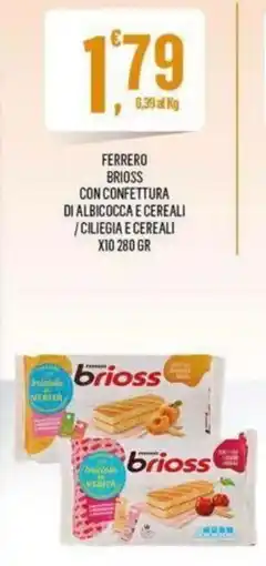 Vibian Ferrero brioss con confettura di albicocca e cereali/ciliegia e cereali offerta