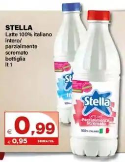 Boningros Cash and Carry Stella Latte 100% italiano intero/ parzialmente scremato bottiglia offerta
