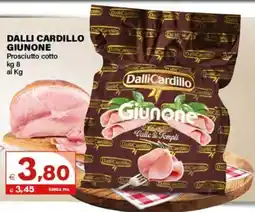 Boningros Cash and Carry Dalli Cardillo Giunone Prosciutto cotto offerta