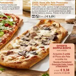 Bofrost Pizza alla Pala Prosciutto Cotto, Funghi e Mascarpone offerta