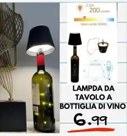 MEGA Lampada da tavolo a bottiglia di vino offerta