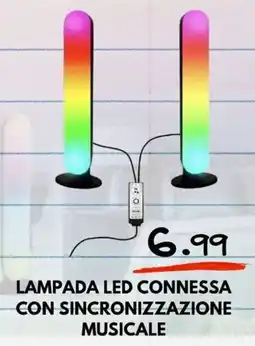 MEGA Lampada LED connessa con sincronizzazione musicale offerta