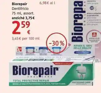 dm drogerie markt Biorepair Dentifricio 75ml offerta