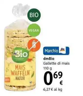 dm drogerie markt dmBio Gallette di mais 110g offerta