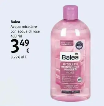 Balea Acqua micellare con acqua di rose 400ml