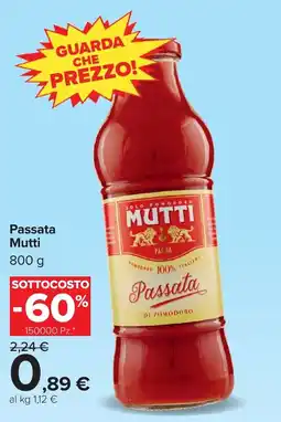 Carrefour Passata Mutti offerta