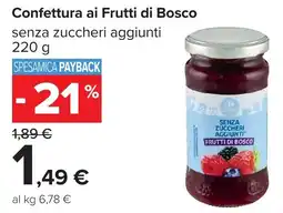 Carrefour Confettura ai Frutti di Bosco offerta
