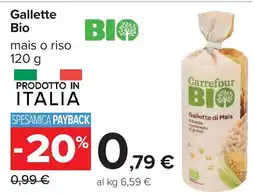 Carrefour Carrefour Bio Gallette di Mais offerta