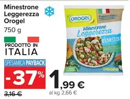 Carrefour Minestrone Leggerezza Orogel offerta