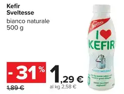 Carrefour Kefir Sveltesse bianco naturale offerta